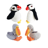 Simulation Atlantic Puffin Plush Keychain Toy Stuffed Nature Fishing Pelican Soft Dolls Lifelike Adorable Wild Animal Bird Toys - Xprespick